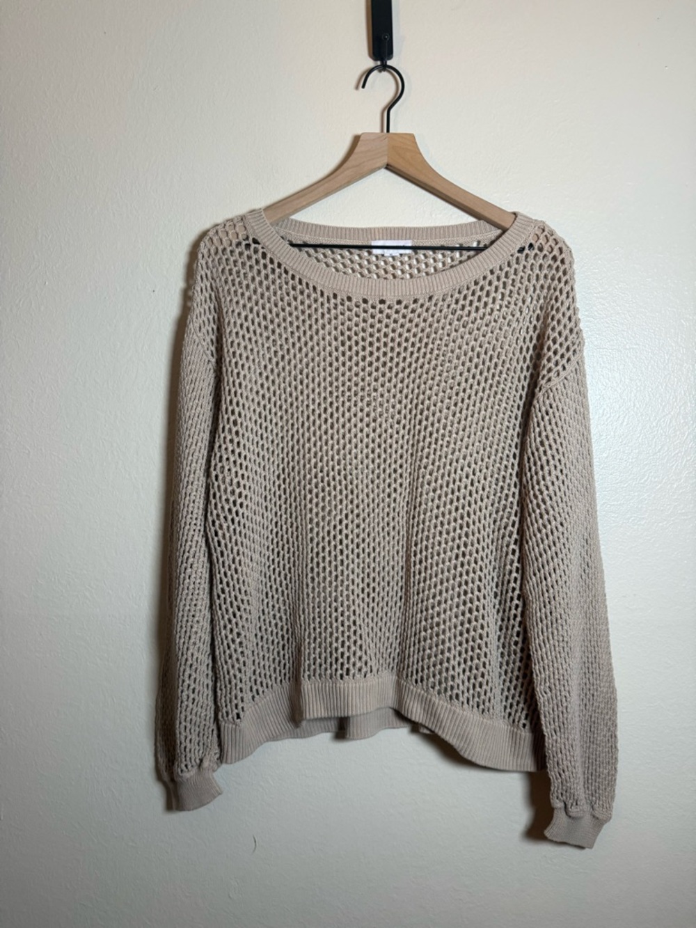 Summersalt The Fishnet Crewneck Cover-Up - Natural - Picture 2 of 6